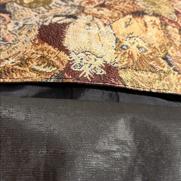 Vintage Retro Tapestry Cat Design Women's Wheeled Carry On Luggage Travel Bag - Picture 9 of 17